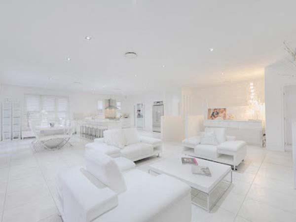 Australian Heavenly White House Design olohuoneen sohvat