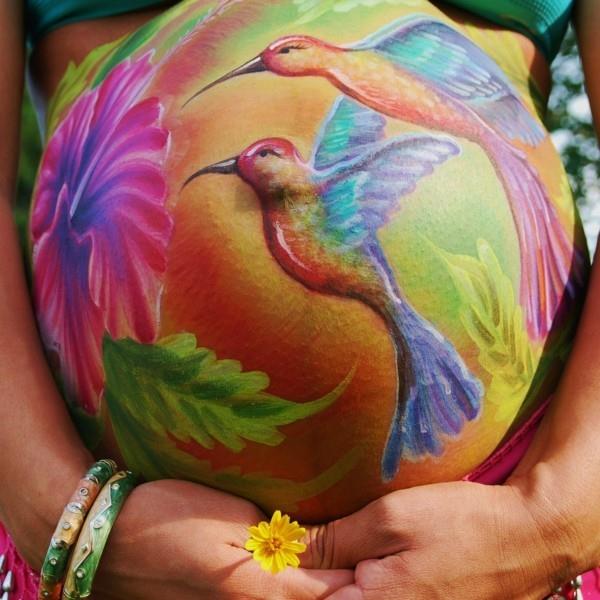 maalaa baby bump photoshoot -ideoita kolibri