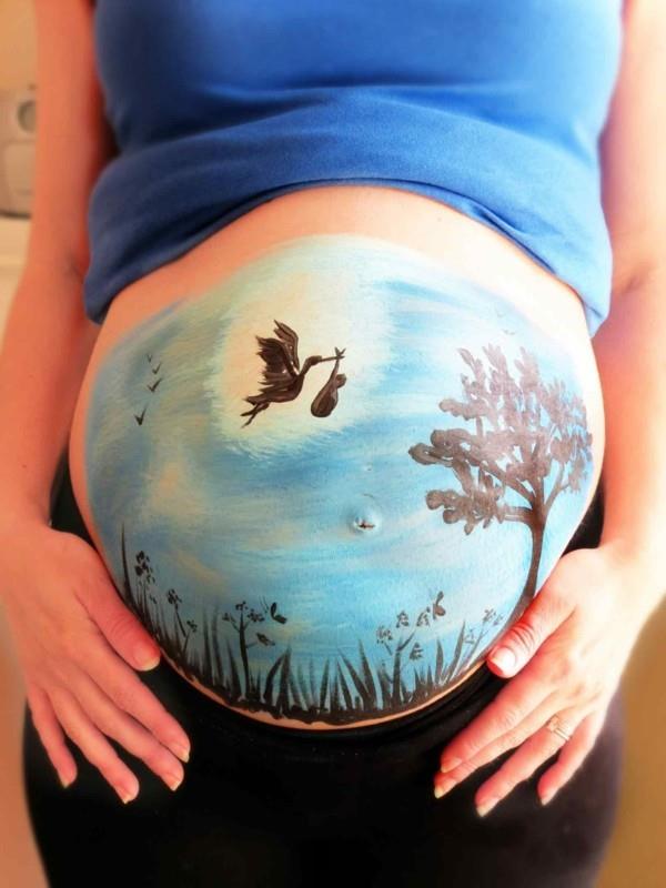 maalaa baby bump photoshoot ideoita haikara
