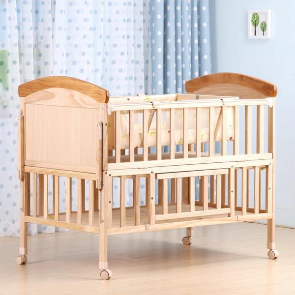 vauvan sängyn pyörät ilmavat tuoreet verhot vauvan huone