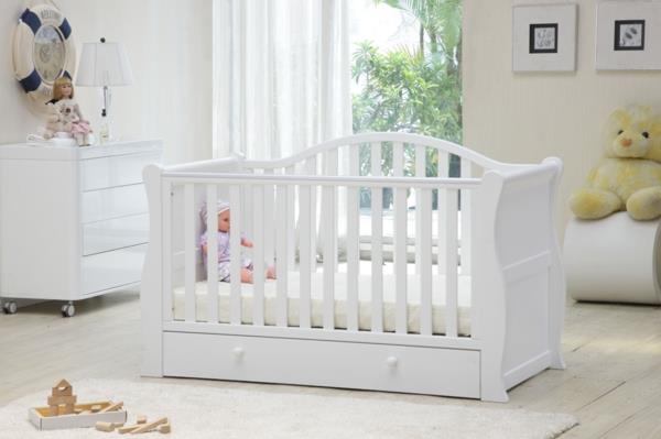 vauvansänky valkoinen designlaatikon matto