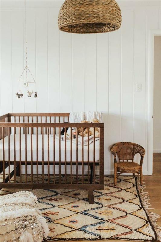 vauvahuone sisustusideoita ruskeat sävyt matto kodikas