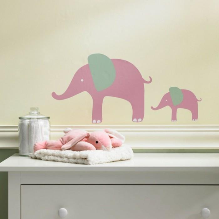 vauvahuoneen sisustusideoita norsun seinäkoristeita