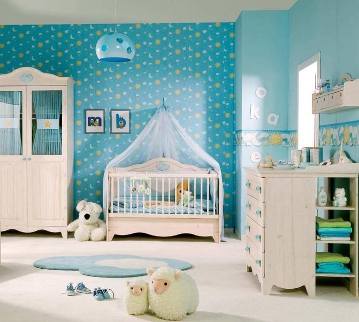 vauvahuoneen suunnittelu vauvan huone sininen