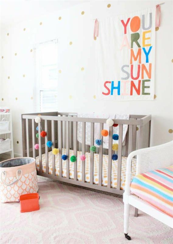vauvan huoneen suunnittelu kaunis seinäsuunnittelu deco