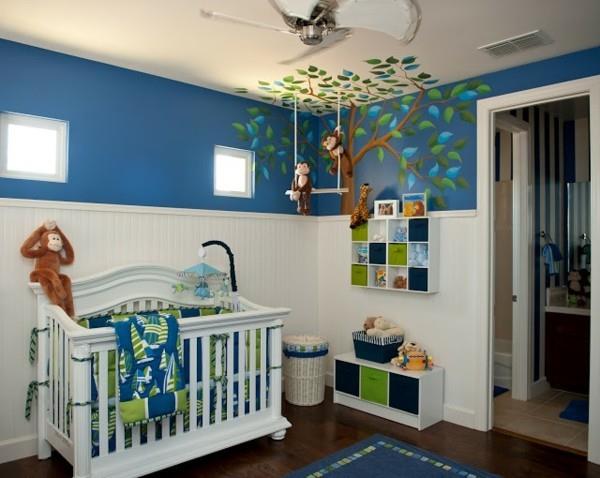 vauvahuone poika ideoita viidakon aiheita modernit huonekalut