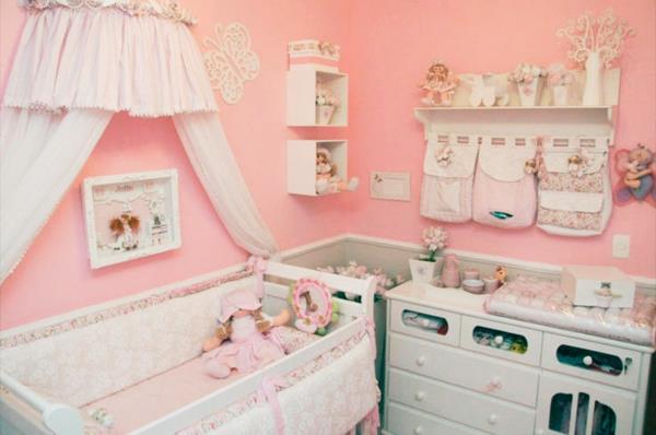 täydellinen vauvan huone vaaleanpunainen tyttö