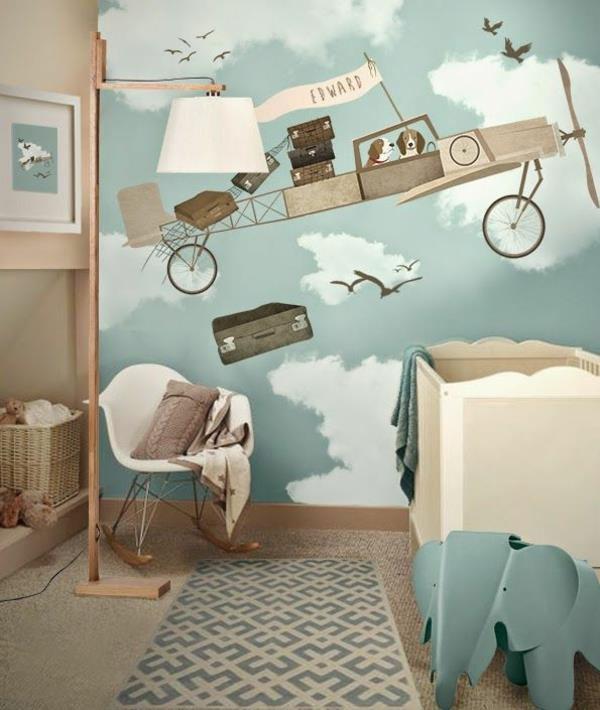 vauvahuoneen seinän suunnittelu lastenhuoneen suunnitteluideoita