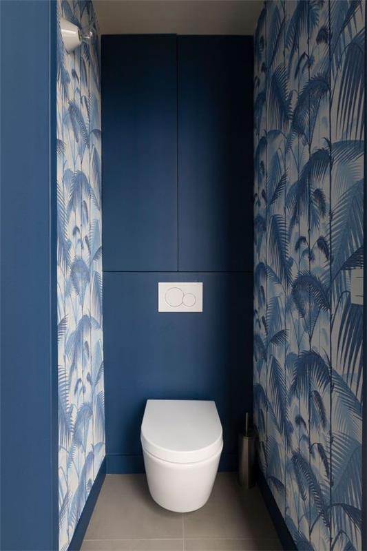 kylpyhuoneen sisustus upea sininen kuvio