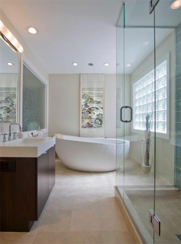 kylpyhuonekalusteet vapaasti seisova kylpyamme pyöristetyt muodot moderni muotoilu