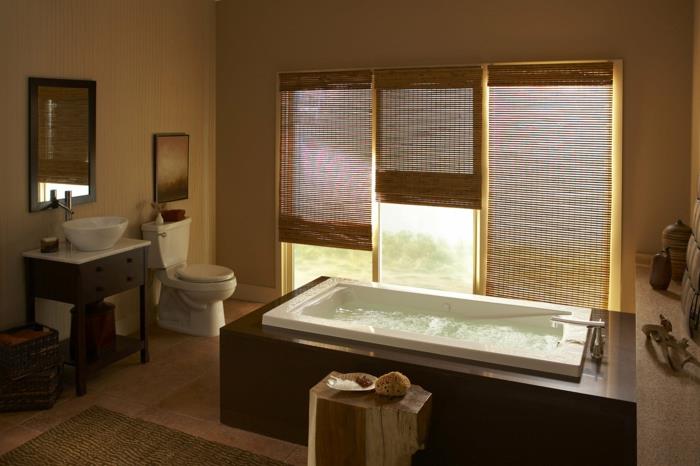kylpyhuonekalusteet japanilainen suorakulmainen kylpyamme luonnollisista materiaaleista