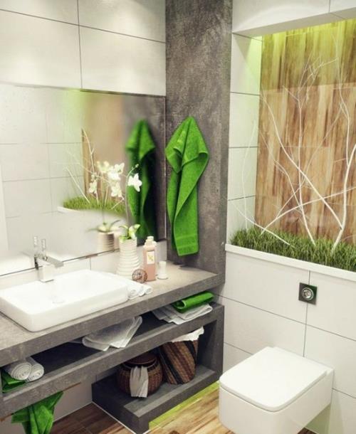 kylpyhuoneen kalusteet minimalistinen aasialainen kosketus