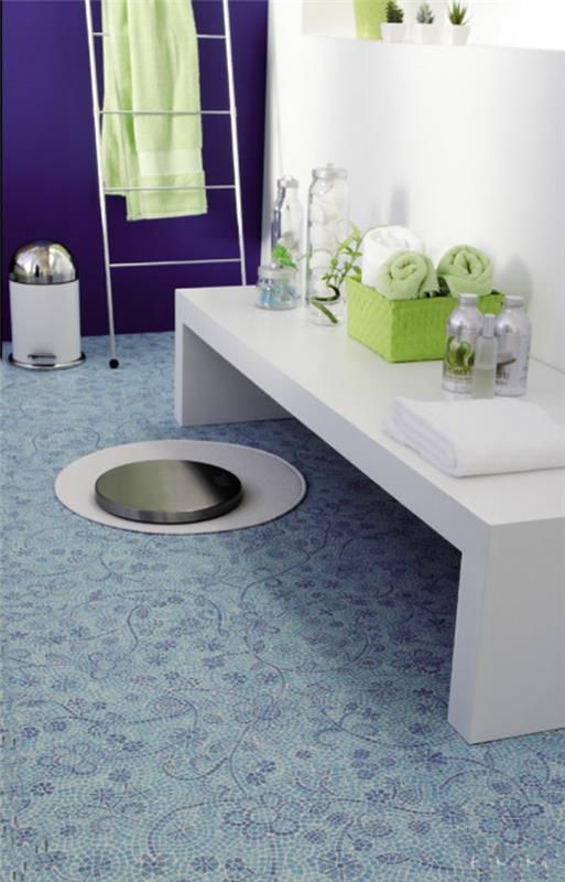 kylpyhuone kuvat huonekalut lattia mosaiikki kukka kuvio