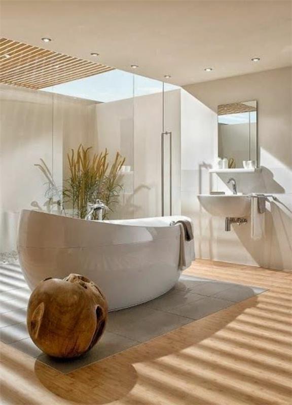 kuvia betoni kylpyamme moderni kylpyhuone ideoita