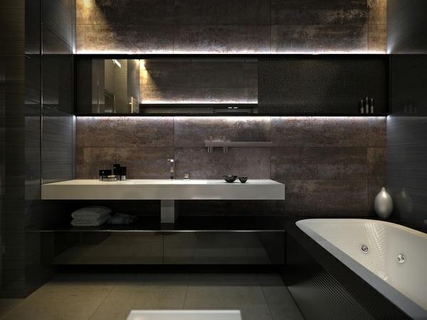 kylpyhuone ideoita moderni sisustus kylpyamme pesuallas