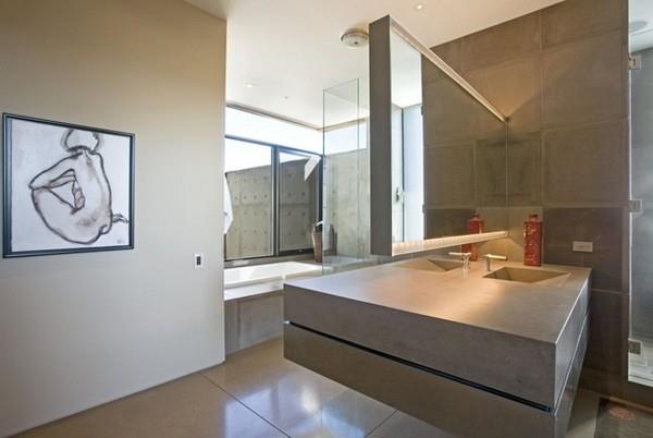 Tyylikkäät kylpyhuoneen sisustusideat lasiseinät laatat minimalistisia
