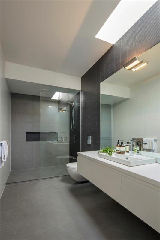kylpyhuoneen uusimisideat betoni näyttää minimalistiselta