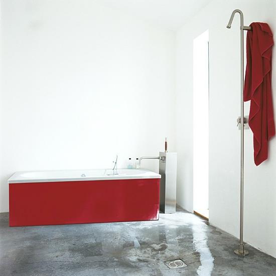 kangas suihku spray kylpyhuone punainen kylpyamme
