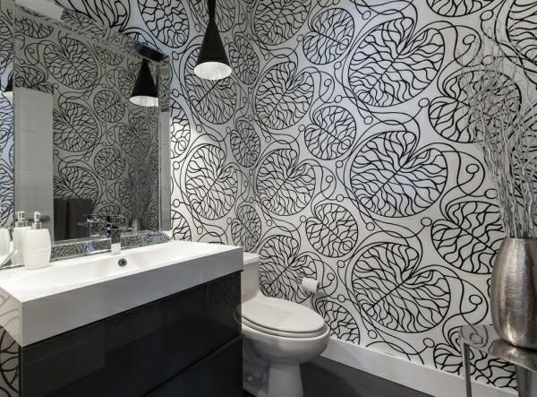 kylpyhuoneen musta taustakuva jäljitelmä