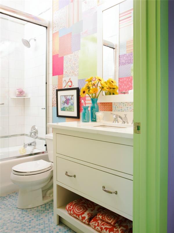 kylpyhuonelaatat juuri värjätyt mosaiikkilaatat kylpyhuoneideoita