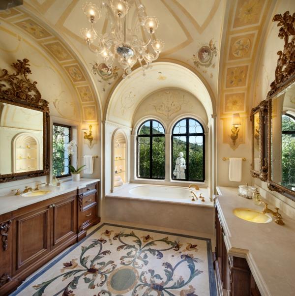 kylpyhuone suunnittelu kylpyhuone laatat mosaiikki kattokruunu