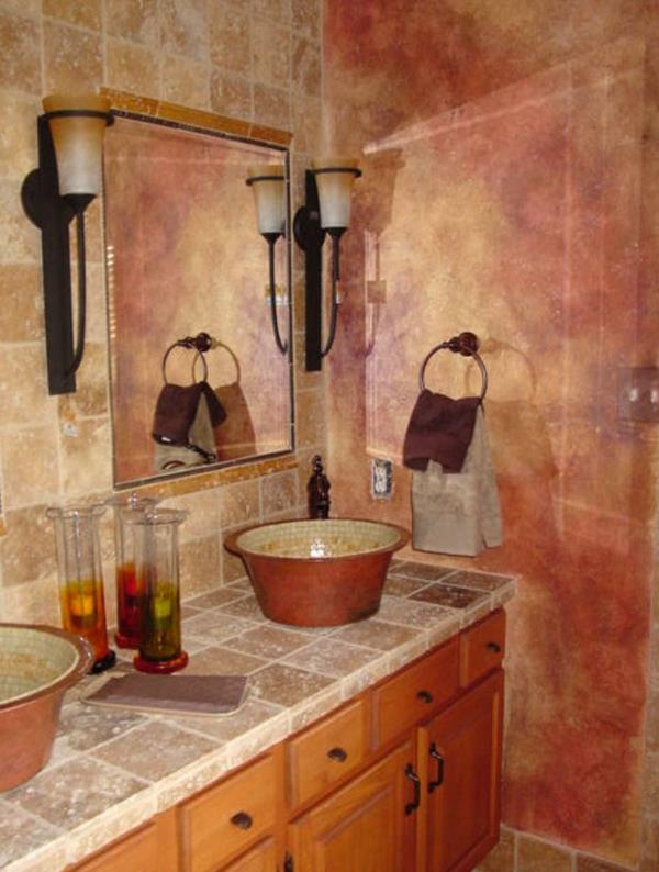 kylpyhuone suunnittelu kylpyhuone laatat kulhon muotoinen pesuallas