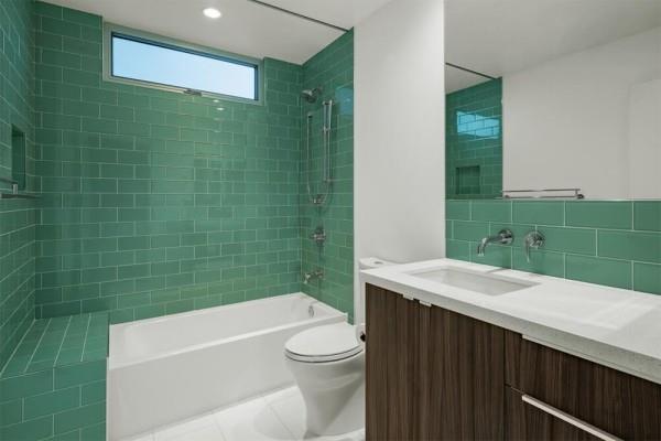 kylpyhuoneen muotoilu hallitseva vihreä