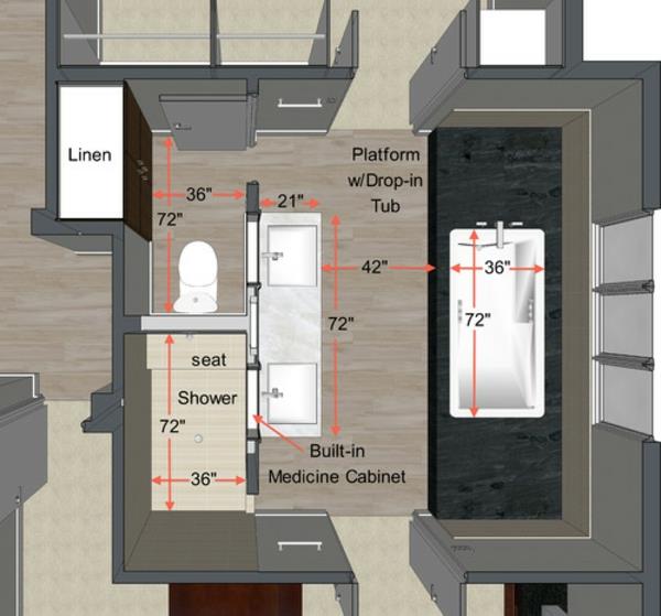 kylpyhuoneen suunnittelija online 3D -visualisointi kylpyhuoneen suunnittelu