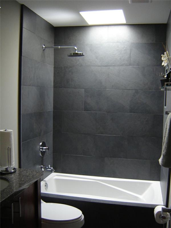 kylpyhuone laatat kylpyhuone ideoita pieni kylpyhuone harmaa seinälaatat