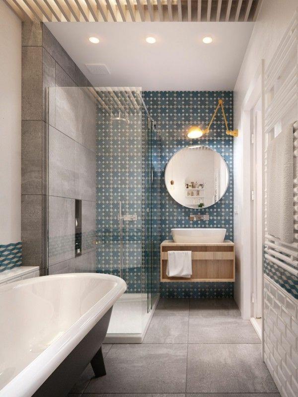 kylpyhuone laatat laatat värit sininen laatta kuvio suihku