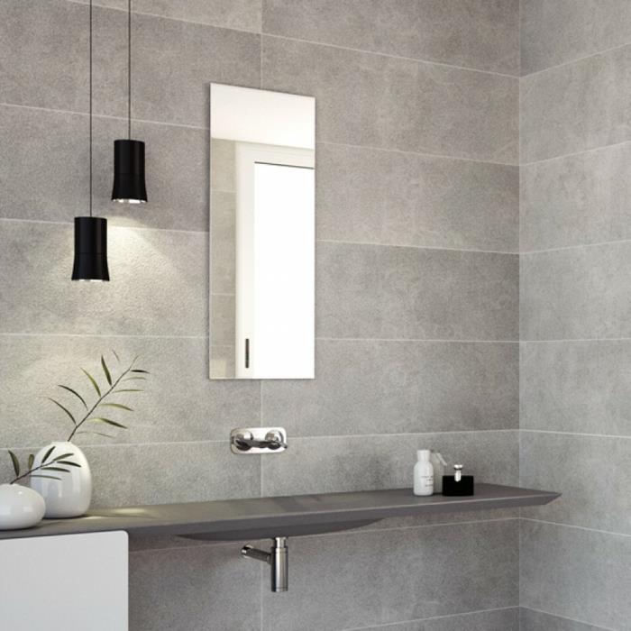 kylpyhuone laatat keraamiset laatat riippuvalaisimet deco kylpyhuoneideoita