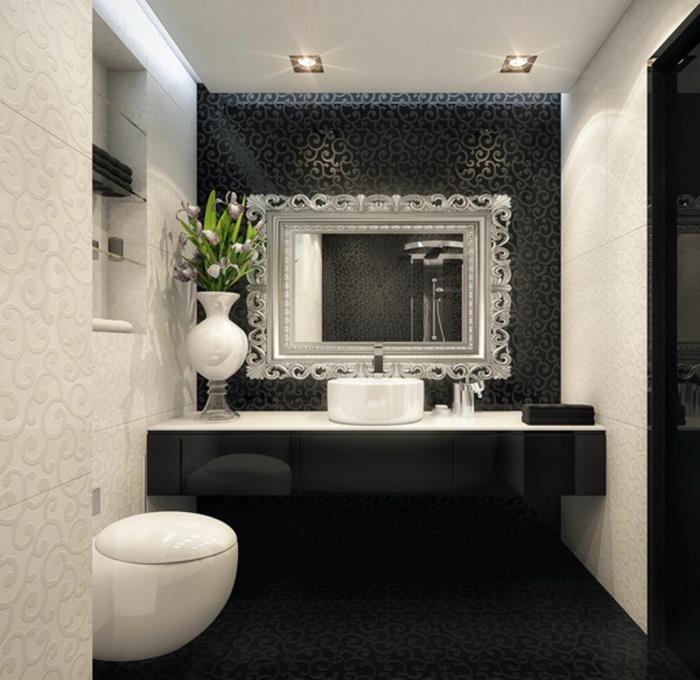 kylpyhuone laatat ylellinen kylpyhuone peili koristelu koristeet