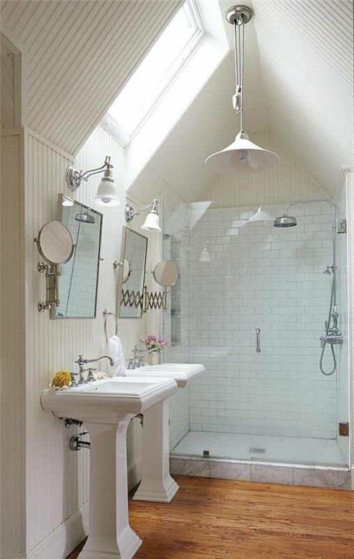 kylpyhuone suunnittelu pienille valaistusideoille moderni ullakko