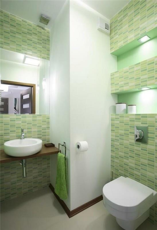 kylpyhuone ideoita pieni kylpyhuone vihreä nunacen kylpyhuone laatat