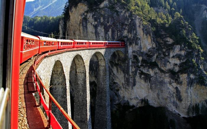 rautatie matkailu eurooppa alpit sveitsi itävalta vuoret luonto