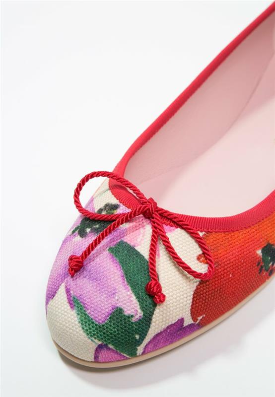 ballerina kengät muoti trendit kankaalle maalattu
