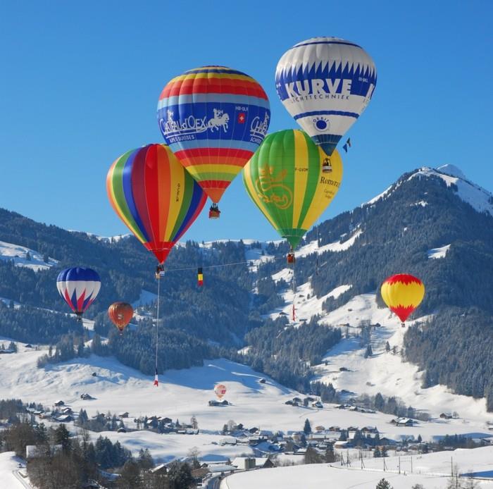 ilmapalloilevat lentävät Alpit