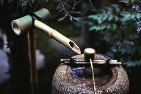 bambu koristelu suihkulähde japanilainen