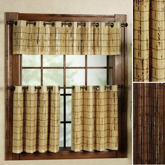 bambu koristelu bambu sauvat ikkunan sisustus verhot maalaismainen