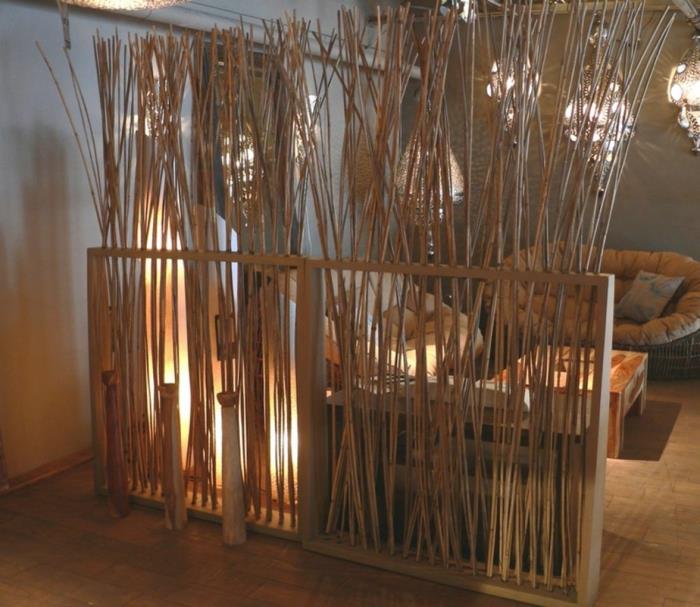bambu koristelu bambu sauvat ideoita huonejakajat romanttinen elämä