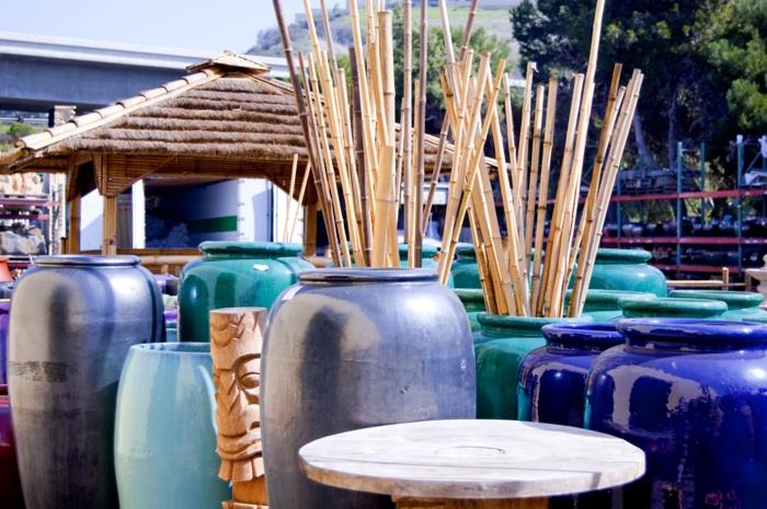 bambu tikkuja koristelu bambu tikkuja keraamisia maljakoita etninen koristelu