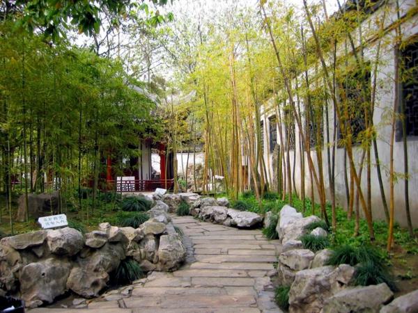 bambu koristelu zen puutarhakasvi luonnonkivet