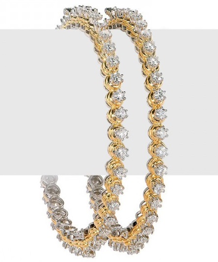 Solitaire Diamond Bangles