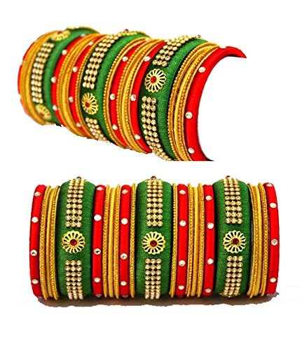 Bridal Silk Thread Bangle Set