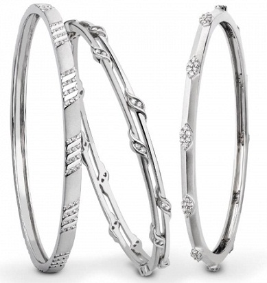 Platin diamant armbånd
