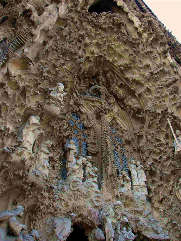 barcelona maamerkit sagrada familia filigraanikoristeiden kuvio
