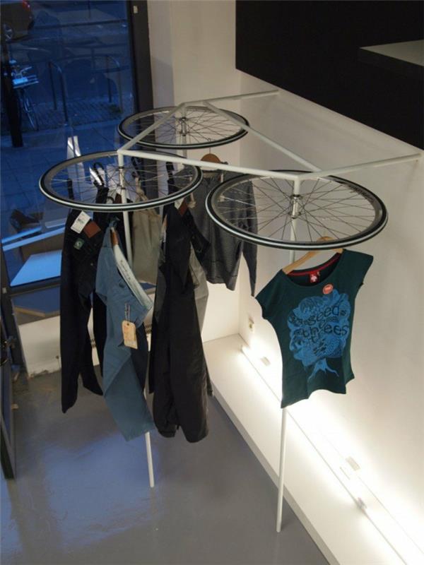 deco -ideoita diy -ideoita sisustusesimerkkejä polkupyörän sivujen vaatteiden kuivausrumpu