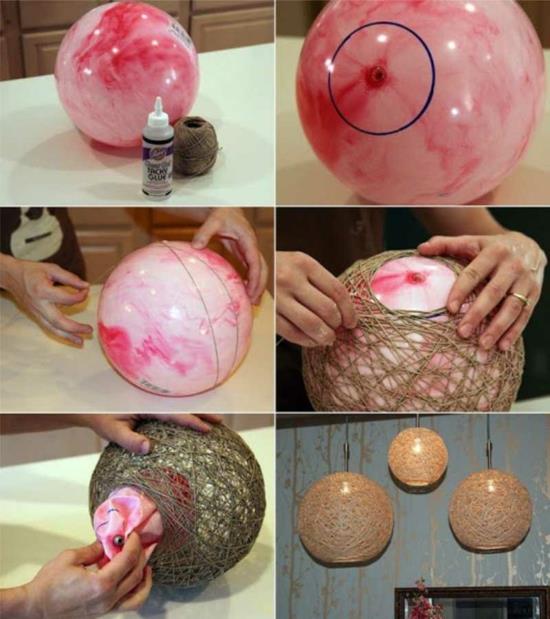 Tee käsityöideoita aikuisten ilmapallolampulle itse
