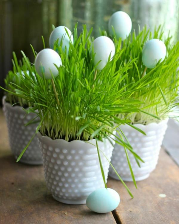 Käsityöideoita kevään kukkaruukkuihin munat