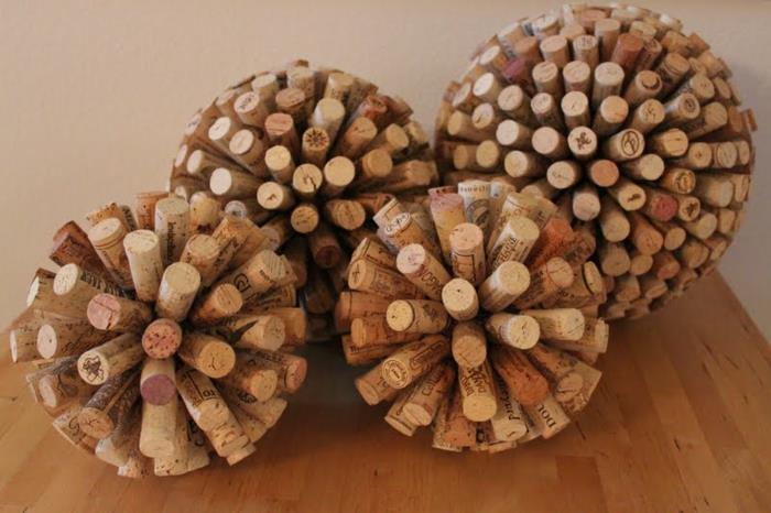 deco -ideoita korkkipallojen koristeluun
